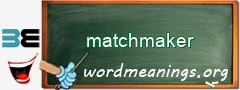 WordMeaning blackboard for matchmaker